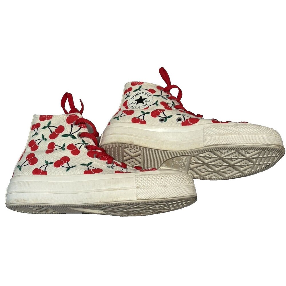 Converse Chuck Taylor All Star Lift Hi Platform Cherries Womens Sz 8.5 Mens 6.5 - Picture 4 of 14